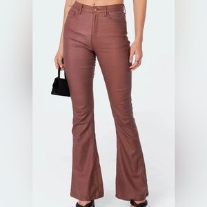 Brown flare pants